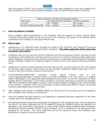 FERTILIZERS AND CHEMICALS JOB